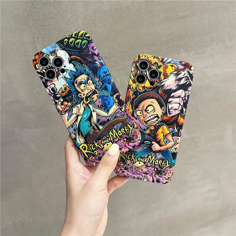Rick & morty - כיסוי ריק ומורטי איכותי מעוצב ומגניב במיוחד לאייפון iphone case FantasyCaseIL