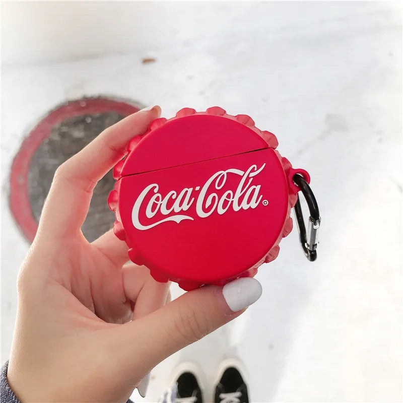 Coca cola - כיסוי איכותי ומעוצב במיוחד מסיליקון לאיירפודס iphone case FantasyCaseIL