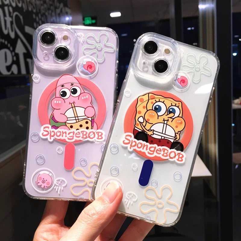 SpongeBob MagSafe - כיסוי בובספוג איכותי מעוצב ומגניב במיוחד לאייפון iphone case FantasyCaseIL