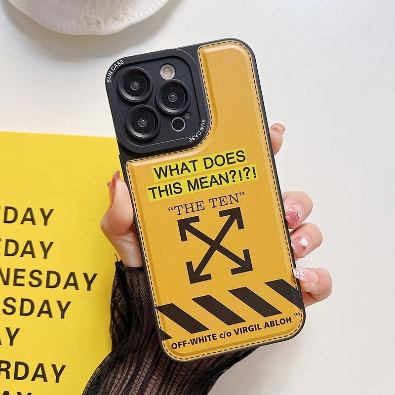 Off white - כיסוי יוקרתי איכותי ומעוצב במיוחד לאייפון iphone case FantasyCaseIL