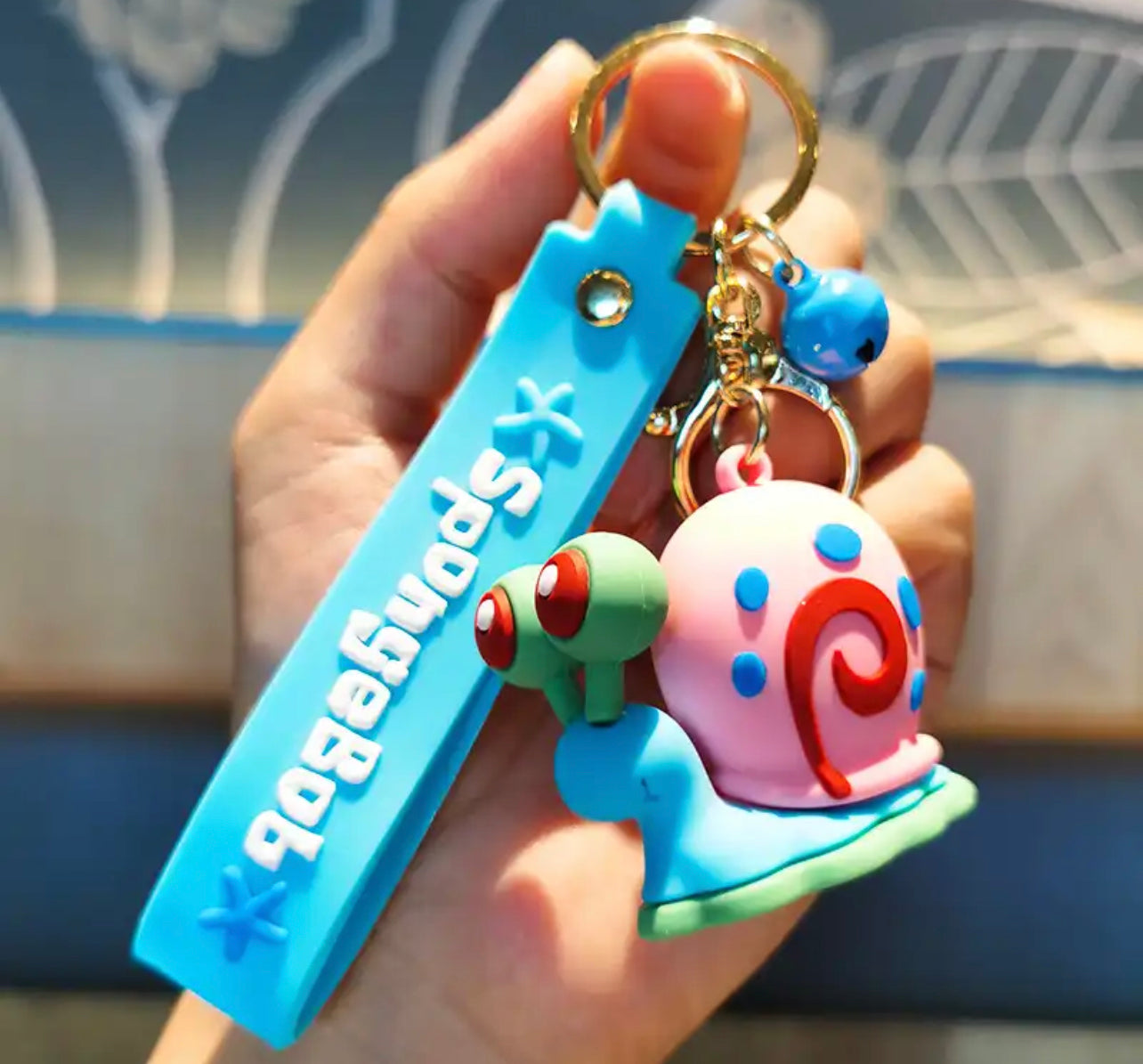 SpongeBob key chain - מחזיק מפתחות בובספוג איכותי ואופנתי במיוחד iphone case FantasyCaseIL