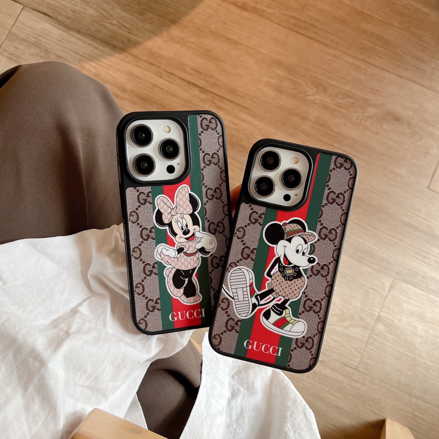 Gucci & mickey mouse - כיסוי יוקרתי אופנתי ומעוצב במיוחד לאייפון