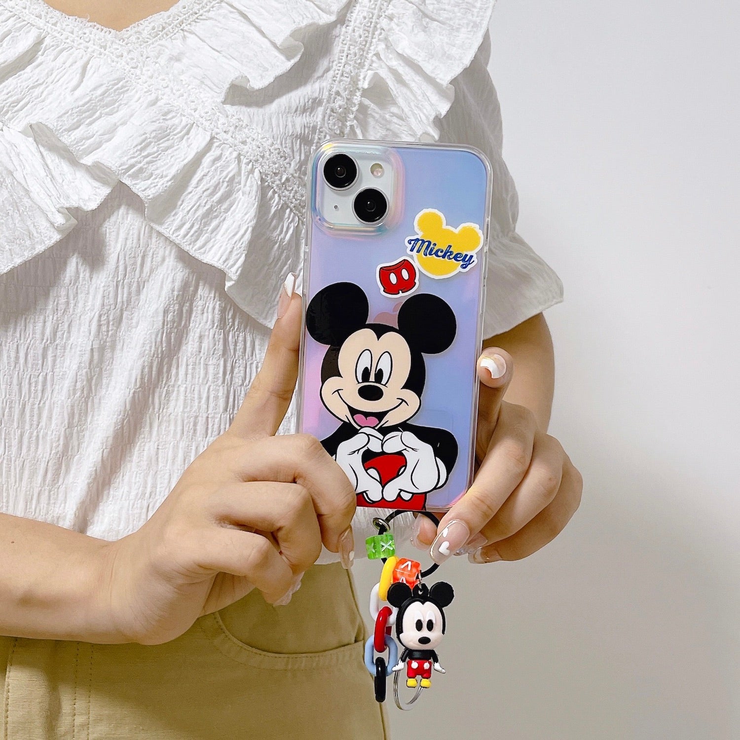 Mickey mouse & stitch & winnie pooh - כיסוי יוקרתי אופנתי וחמוד במיוחד לאייפון