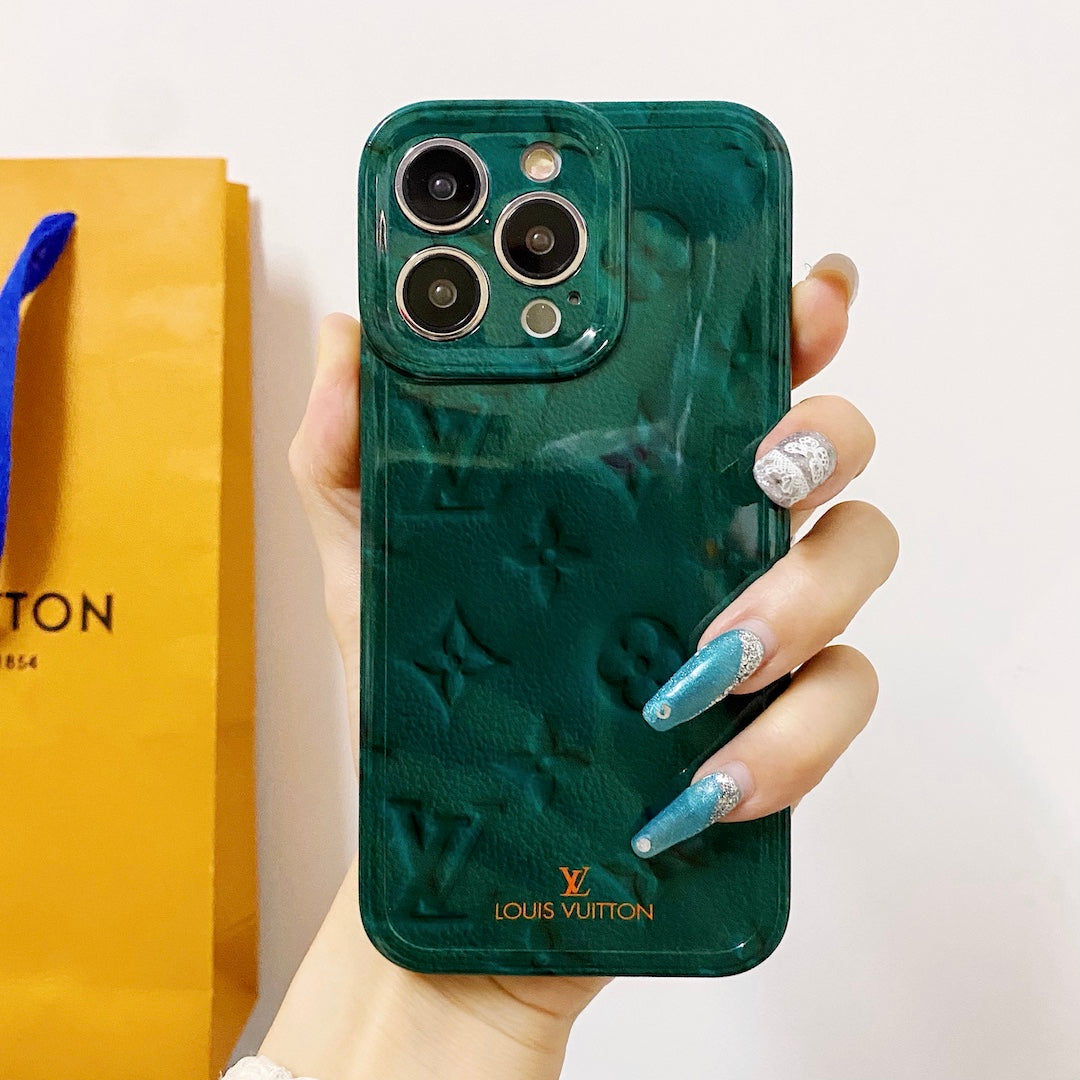 Louis Vuitton - כיסוי יוקרתי מבריק ואופנתי בעיצוב מושלם לאייפון