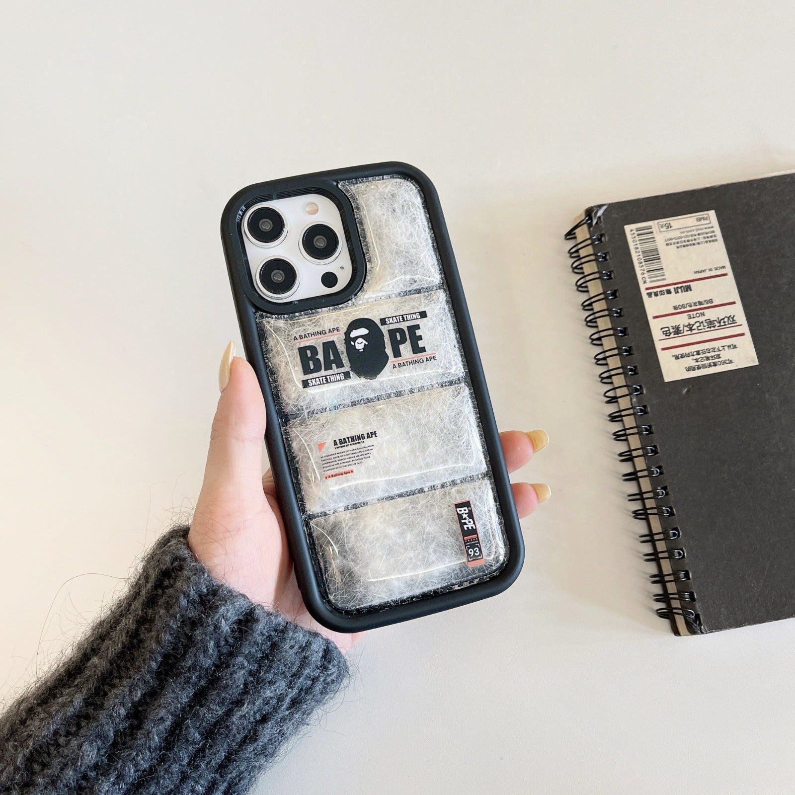 Bape puffer case - כיסוי יוקרתי נפוח וסופר אופנתי לאייפון iphone case FantasyCaseIL