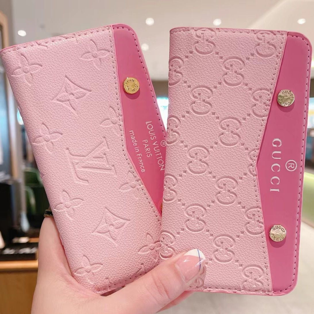 Louis vuitton & gucci - כיסוי ספר איכותי יוקרתי ומעוצב במיוחד לאייפון iphone case FantasyCaseIL