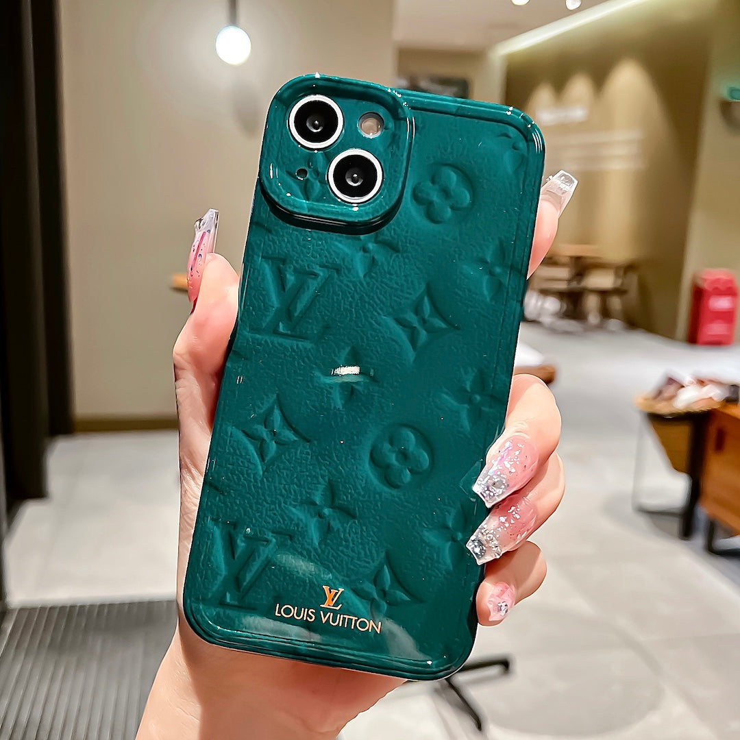 Louis Vuitton - כיסוי יוקרתי מבריק ואופנתי בעיצוב מושלם לאייפון