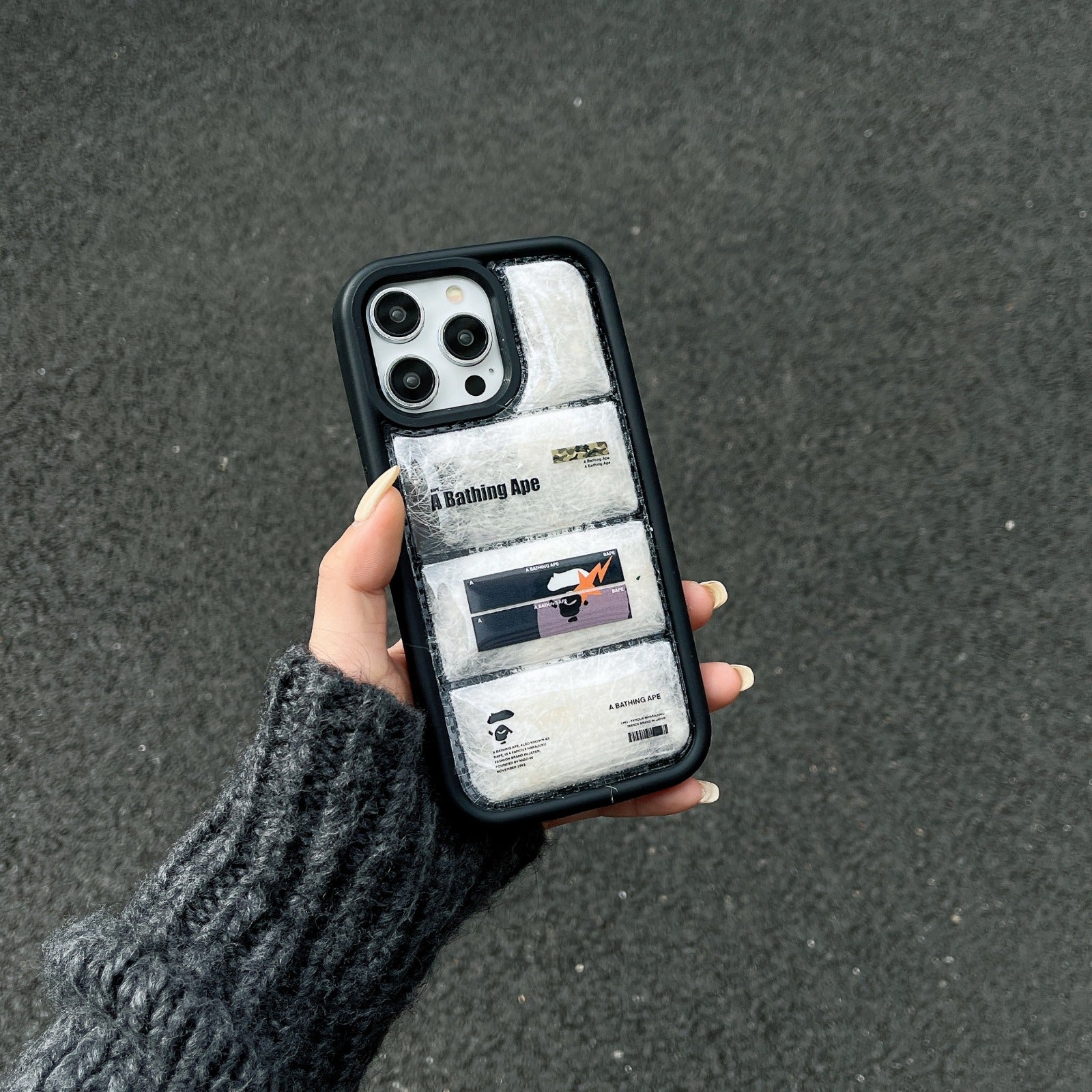 Bape puffer case - כיסוי יוקרתי נפוח וסופר אופנתי לאייפון iphone case FantasyCaseIL
