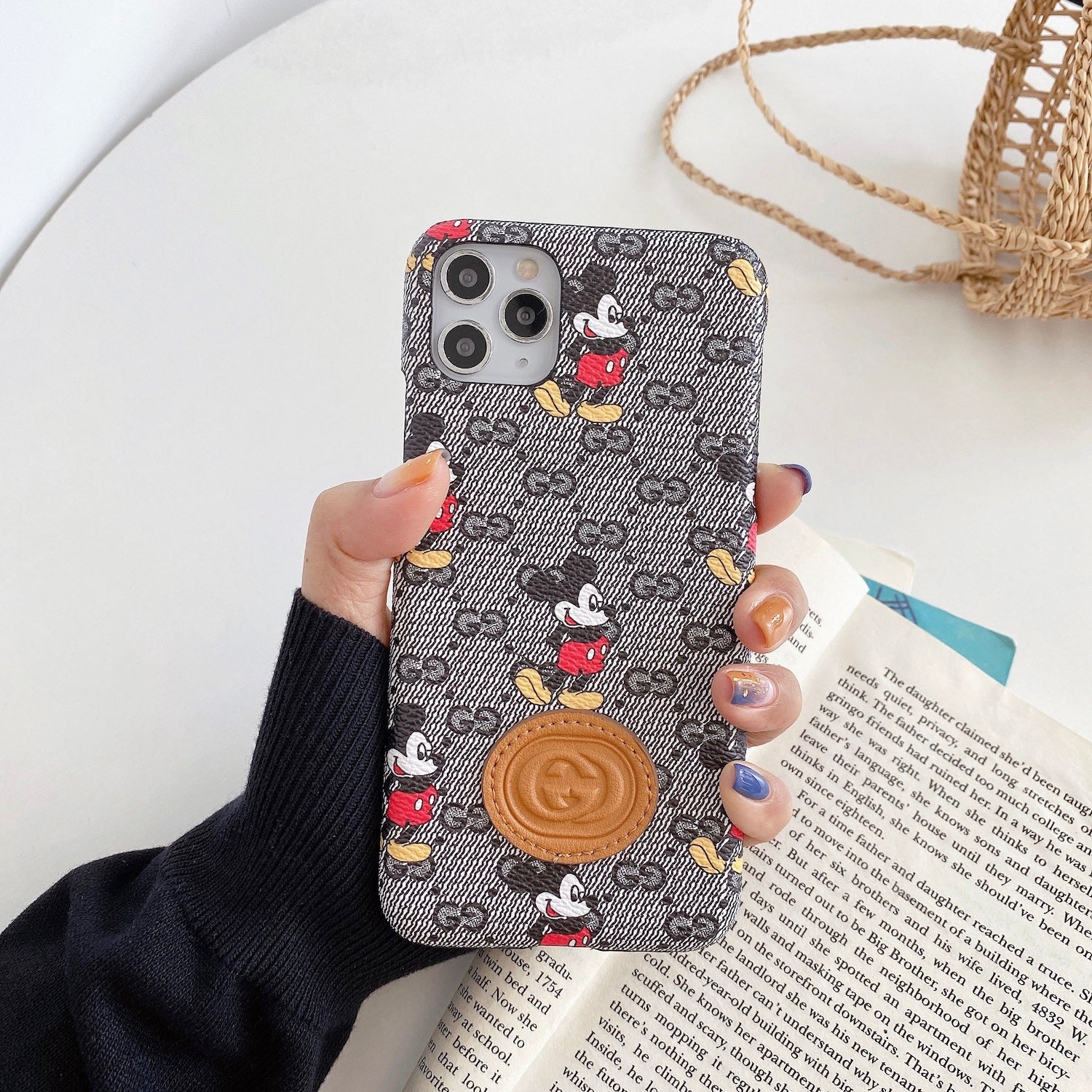 Mickey mouse & gucci - כיסוי אופנתי יוקרתי ומעוצב במיוחד לאייפון