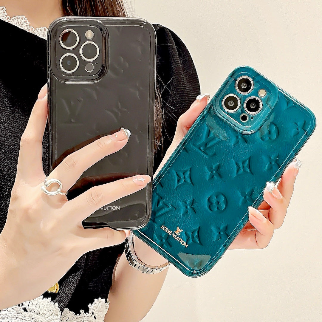 Louis Vuitton - כיסוי יוקרתי מבריק ואופנתי בעיצוב מושלם לאייפון