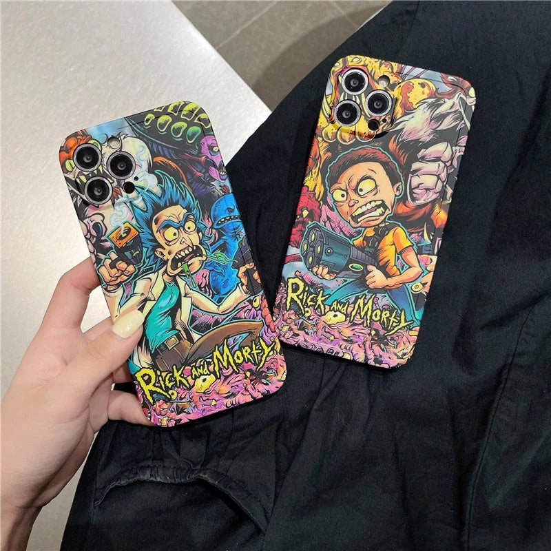 Rick & morty - כיסוי ריק ומורטי איכותי מעוצב ומגניב במיוחד לאייפון iphone case FantasyCaseIL