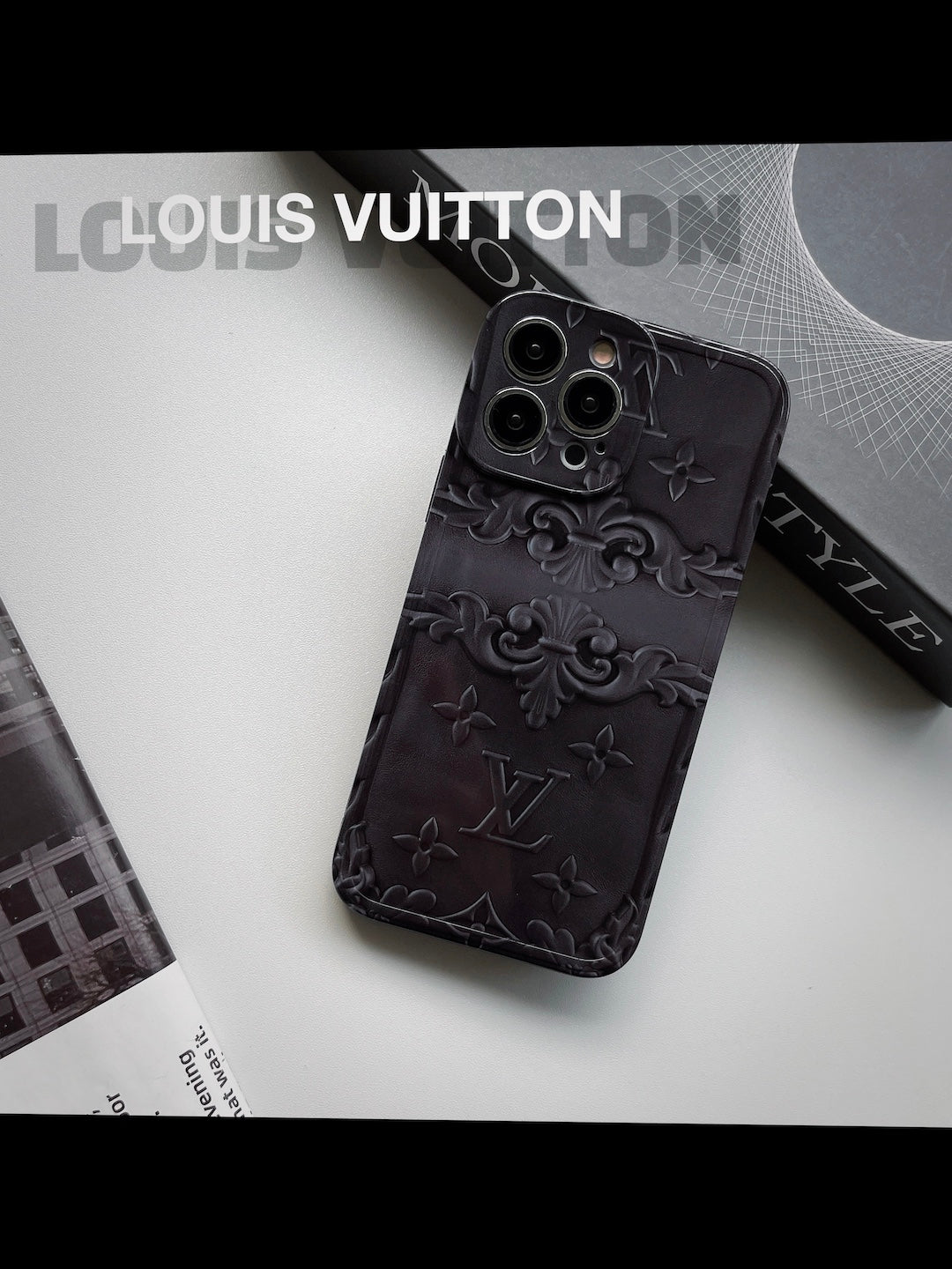 Louis Vuitton - כיסוי יוקרתי אופנתי בעיצוב מושלם לאייפון