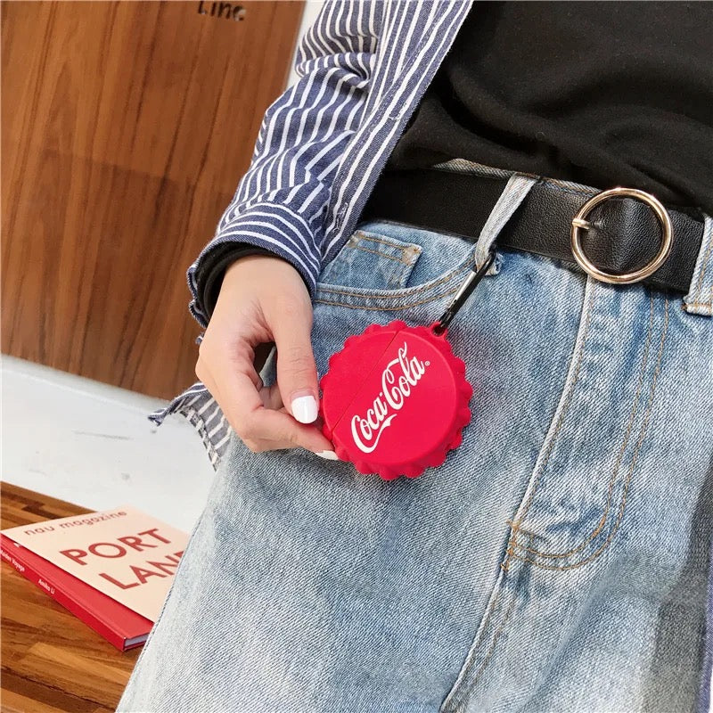 Coca cola - כיסוי איכותי ומעוצב במיוחד מסיליקון לאיירפודס iphone case FantasyCaseIL