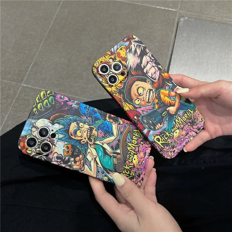 Rick & morty - כיסוי ריק ומורטי איכותי מעוצב ומגניב במיוחד לאייפון iphone case FantasyCaseIL