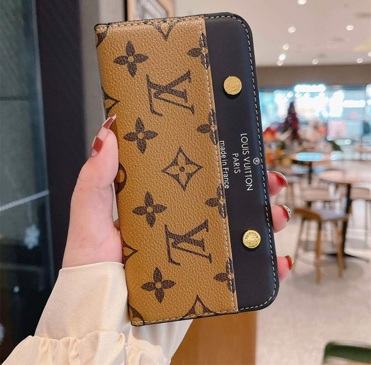 Louis vuitton - כיסוי ספר אופנתי איכותי ומעוצב במיוחד לאייפון