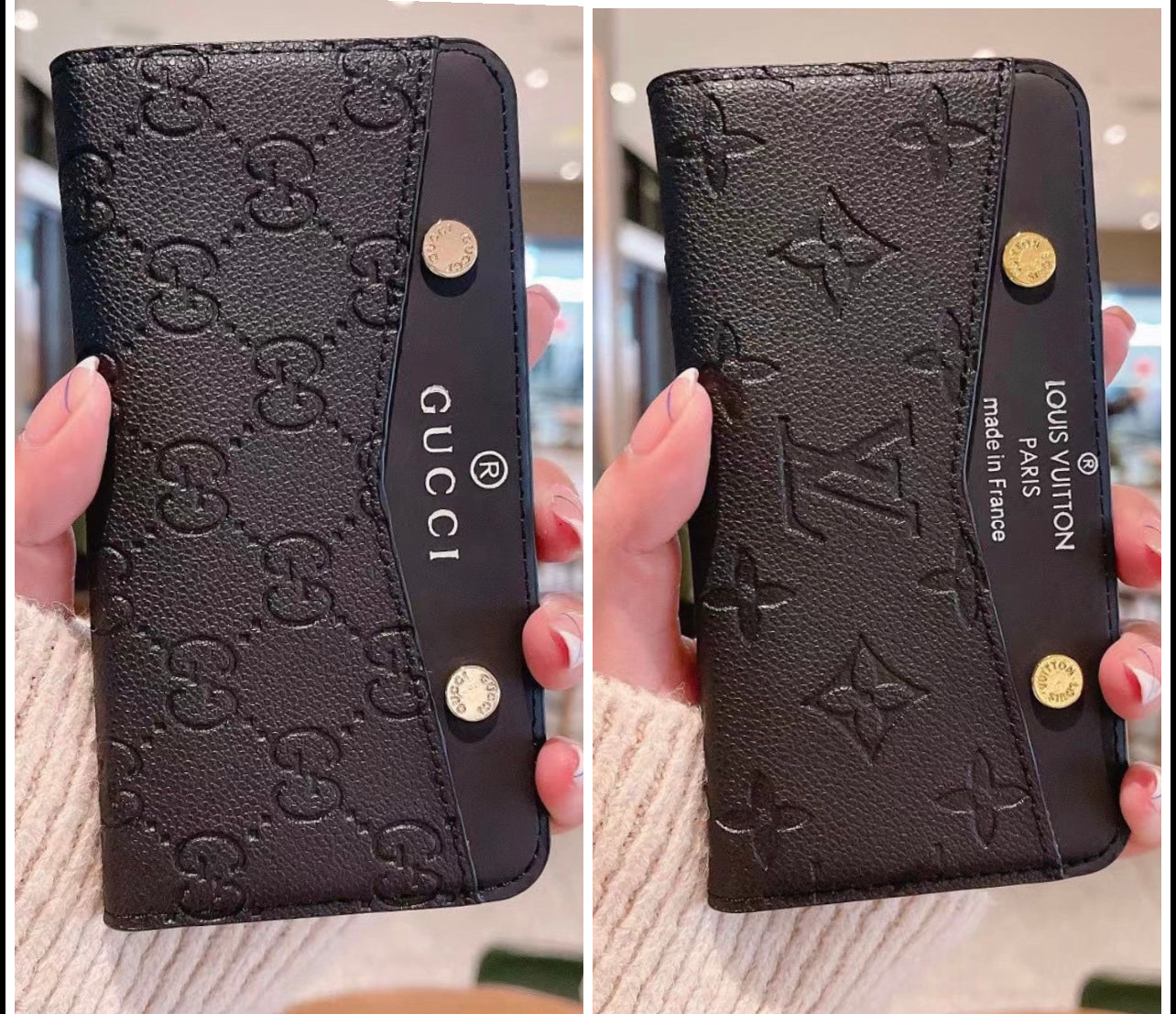 Louis vuitton & gucci - כיסוי ספר איכותי וסופר מעוצב ומיוחד לאייפון iphone case FantasyCaseIL