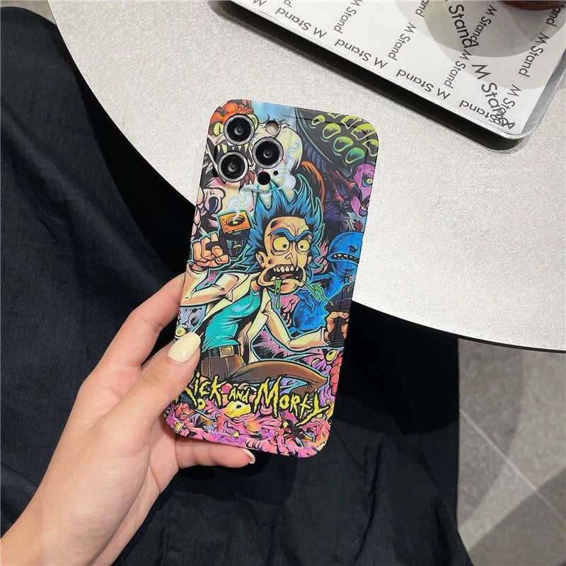 Rick & morty - כיסוי ריק ומורטי איכותי מעוצב ומגניב במיוחד לאייפון iphone case FantasyCaseIL