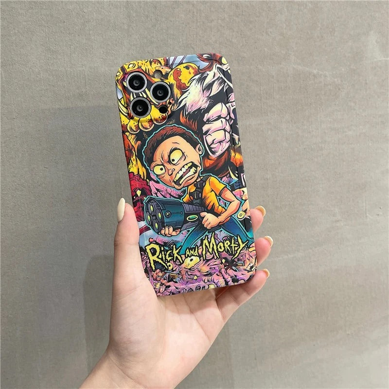 Rick & morty - כיסוי ריק ומורטי איכותי מעוצב ומגניב במיוחד לאייפון iphone case FantasyCaseIL