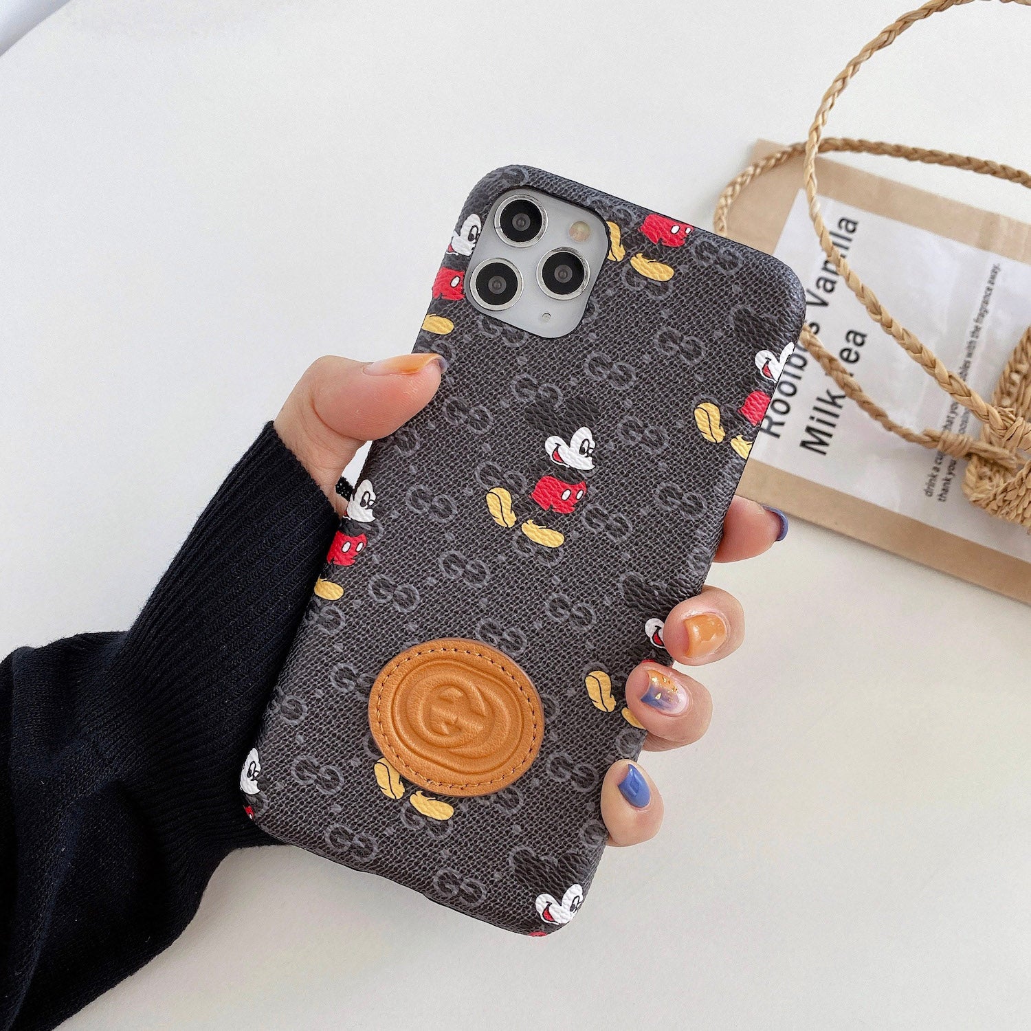 Mickey mouse & gucci - כיסוי אופנתי יוקרתי ומעוצב במיוחד לאייפון