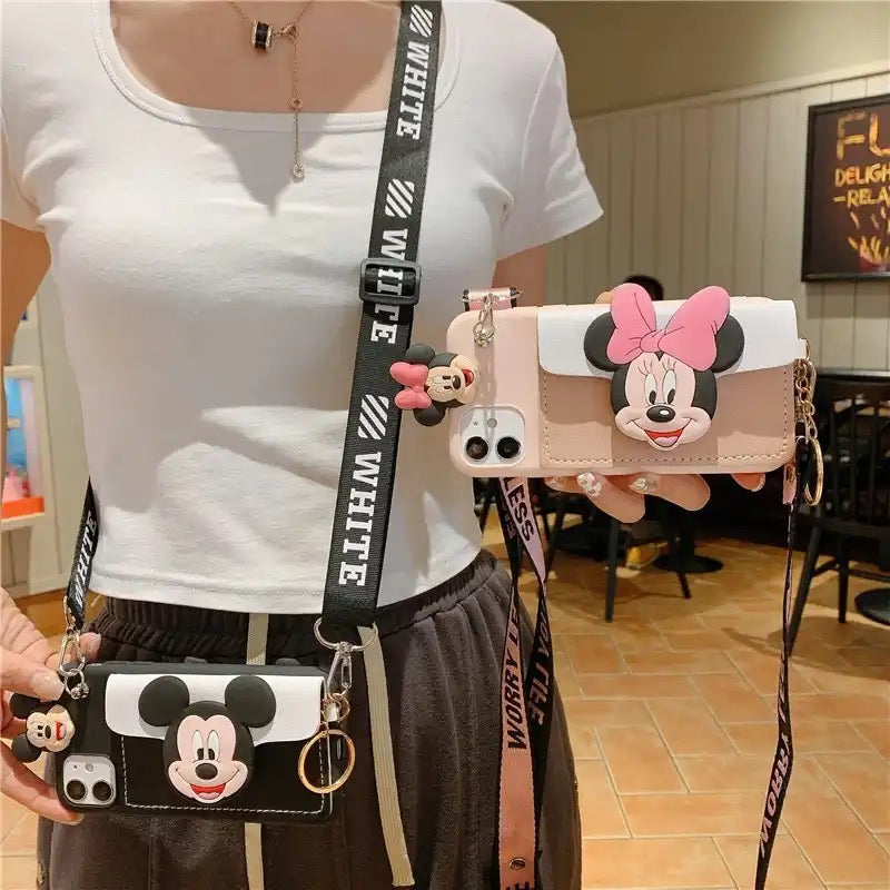 Mickey mouse - כיסוי ארנק איכותי מעוצב ואופנתי במיוחד לאייפון