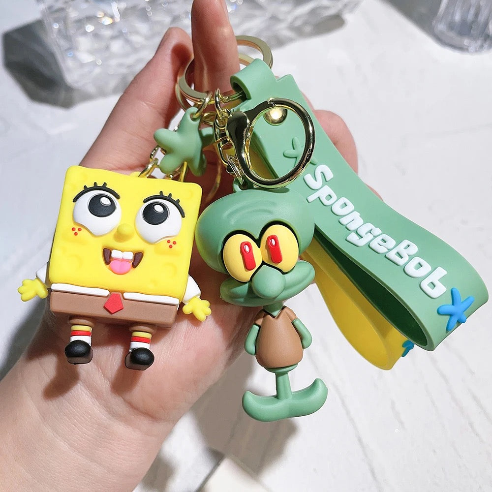 SpongeBob key chain - מחזיק מפתחות בובספוג איכותי ואופנתי במיוחד iphone case FantasyCaseIL