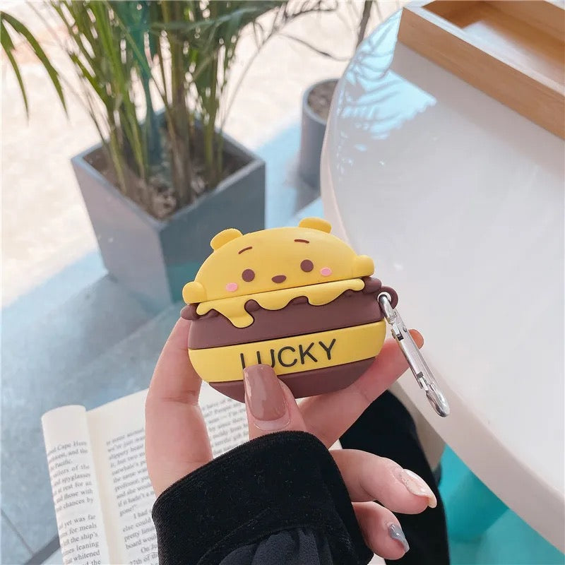 Winnie pooh - כיסוי איכותי אופנתי וחמוד במיוחד לאיירפודס