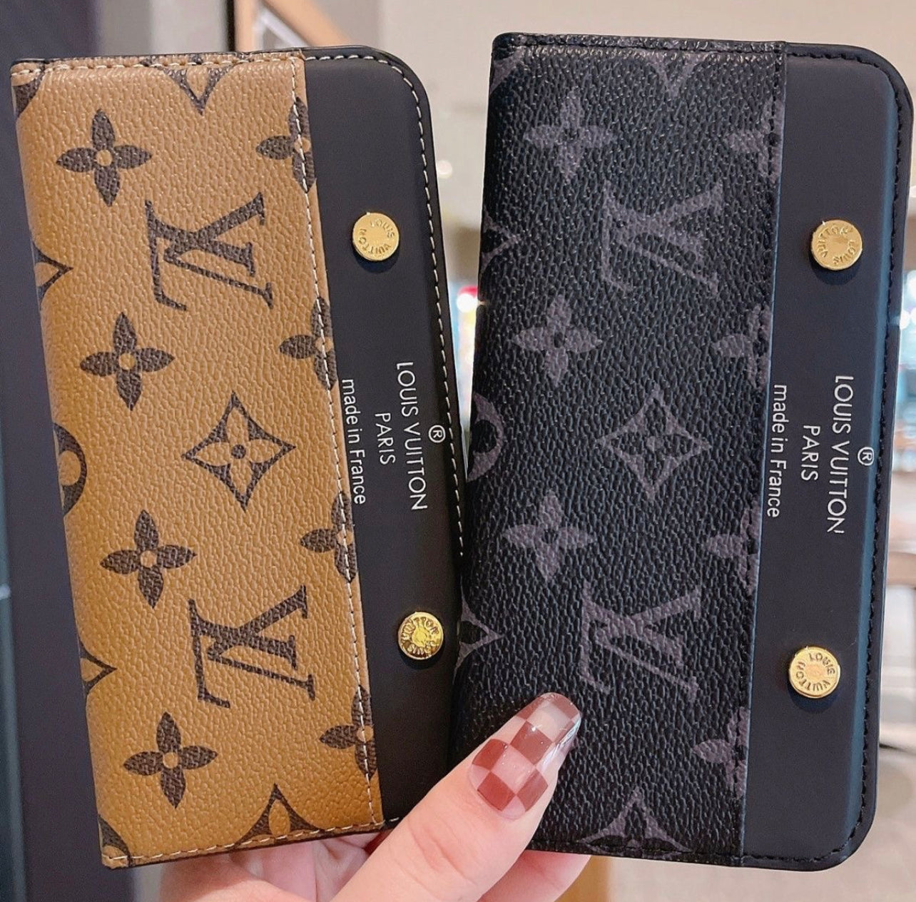 Louis vuitton - כיסוי ספר אופנתי איכותי ומעוצב במיוחד לאייפון