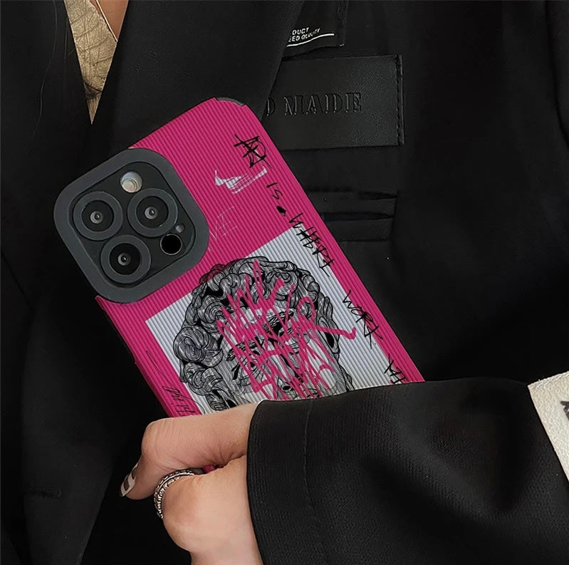 Pink cool case - כיסוי אופנתי בעיצוב מגניב במיוחד לאייפון