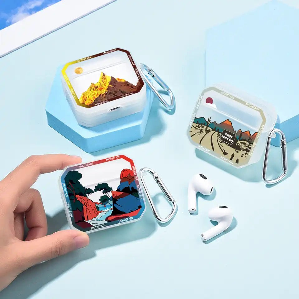 mountains - כיסוי איכותי ומעוצב לאיירפודס iphone case FantasyCaseIL