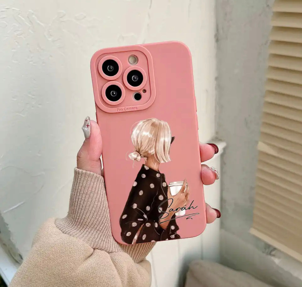 כיסוי לאישה עם הוספת שם - לכל הטלפונים iphone case FantasyCaseIL