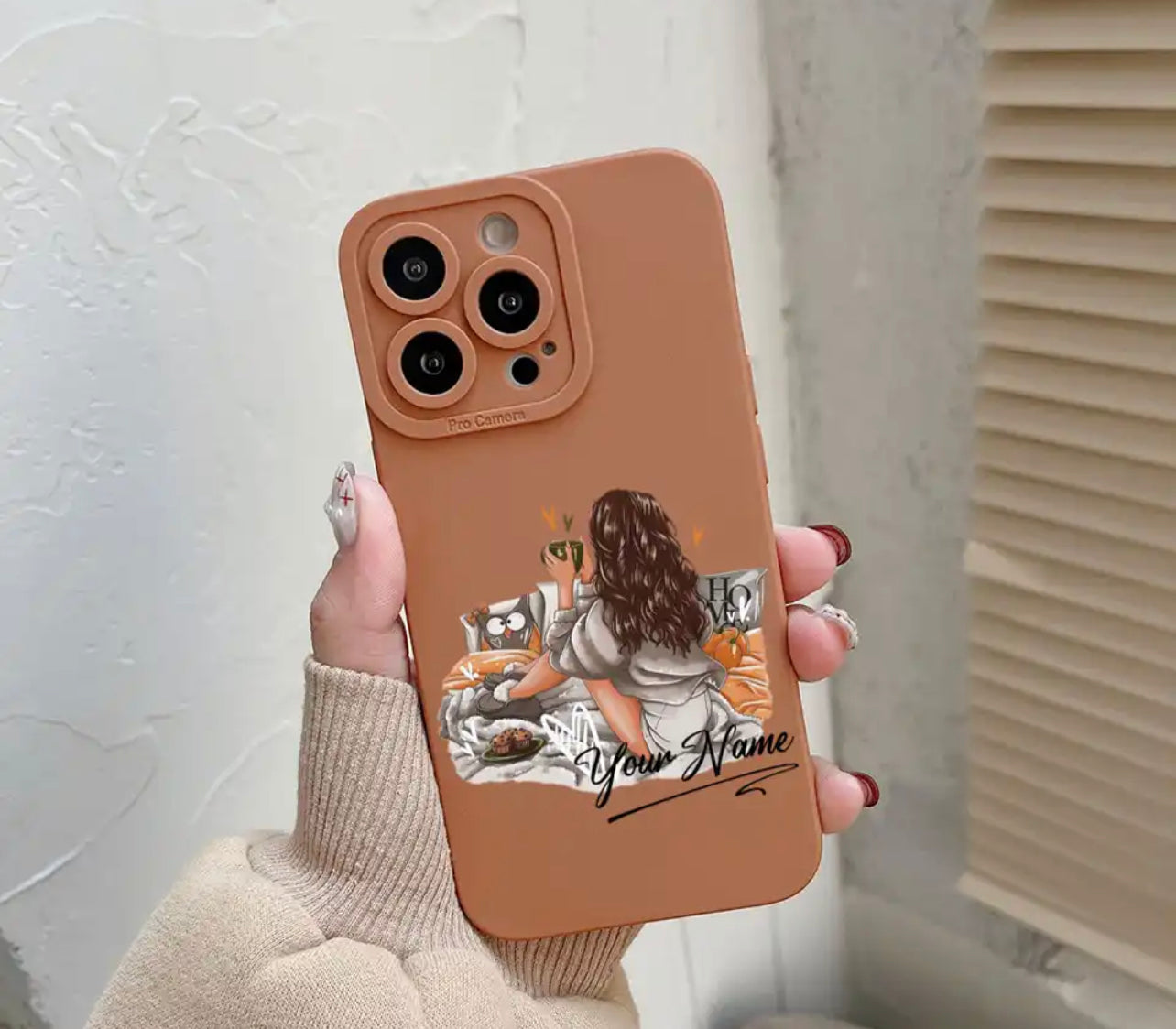 כיסוי לאישה עם הוספת שם - לכל הטלפונים iphone case FantasyCaseIL