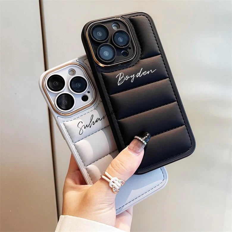 Custom puffer case - כיסוי נפוח פאפ איכותי בעיצוב אישי לאייפון iphone case FantasyCaseIL