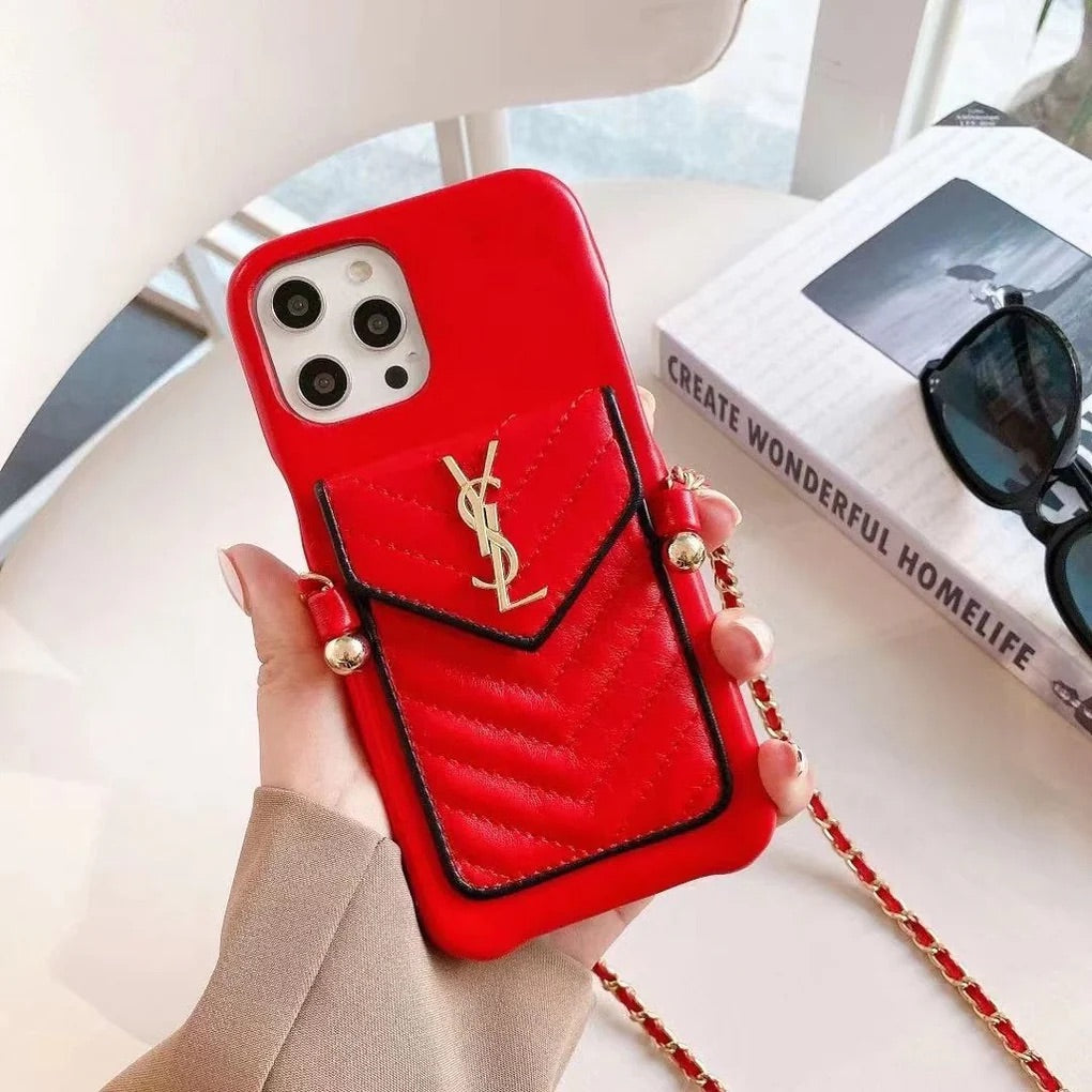 YSL - כיסוי ארנק יוקרתי ואיכותי במיוחד לאייפון iphone case FantasyCaseIL