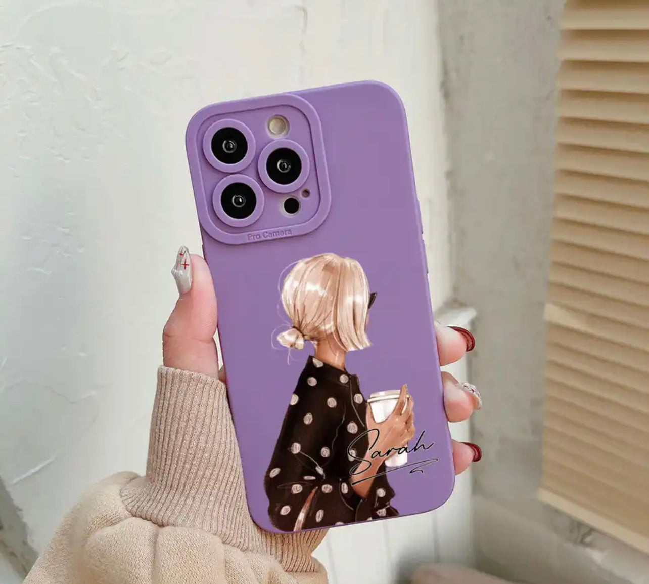 כיסוי לאישה עם הוספת שם - לכל הטלפונים iphone case FantasyCaseIL