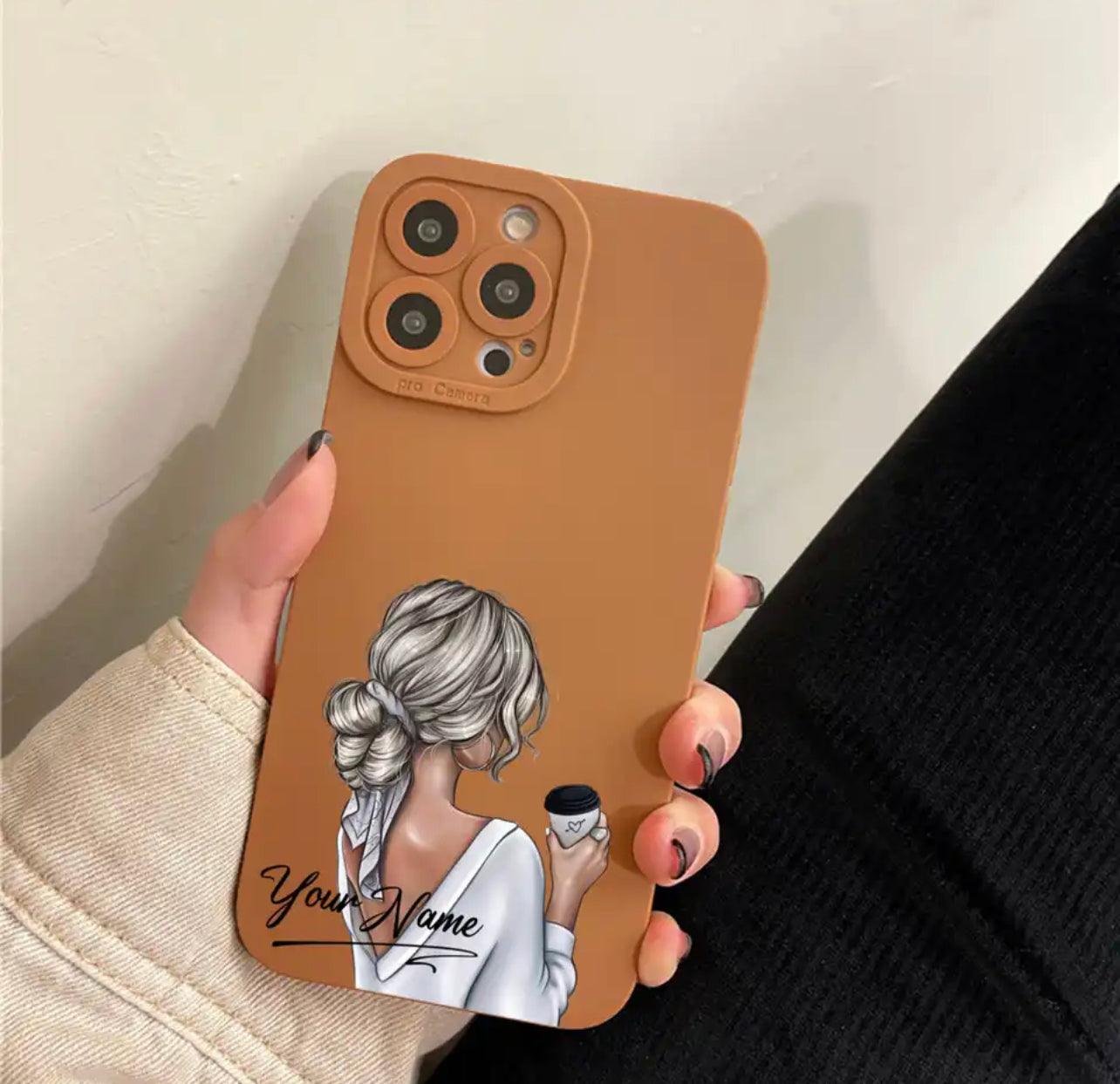 כיסוי לאישה עם הוספת שם - לכל הטלפונים iphone case FantasyCaseIL