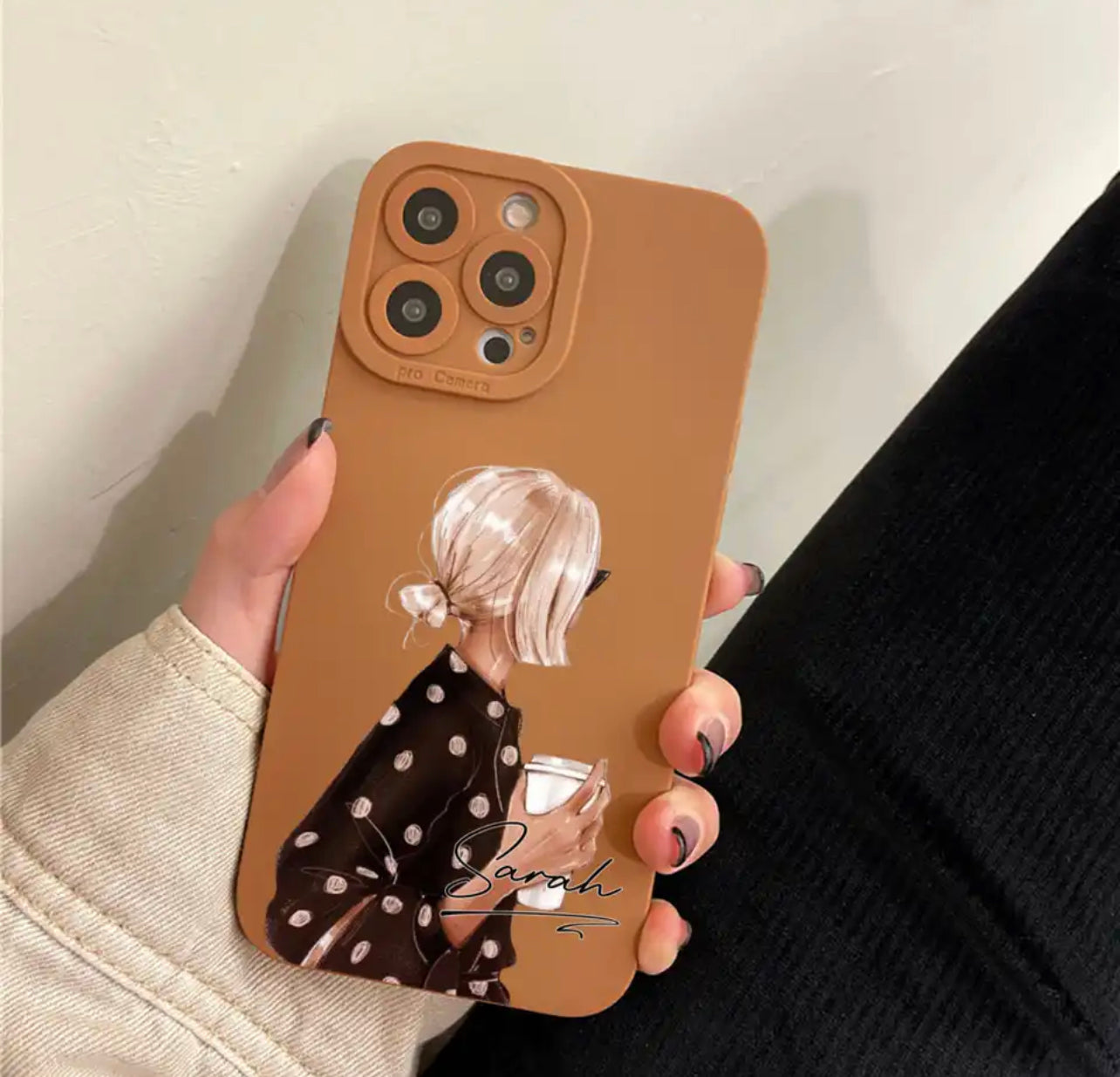כיסוי לאישה עם הוספת שם - לכל הטלפונים iphone case FantasyCaseIL