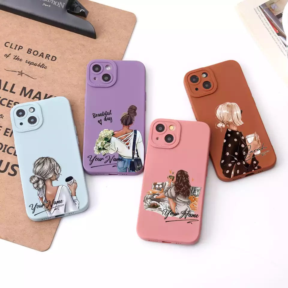 כיסוי לאישה עם הוספת שם - לכל הטלפונים iphone case FantasyCaseIL