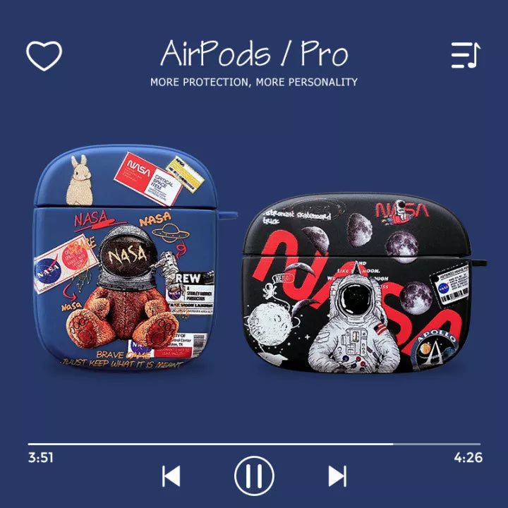 astronaut Nasa - כיסוי איכותי ומעוצב לאיירפודס iphone case FantasyCaseIL