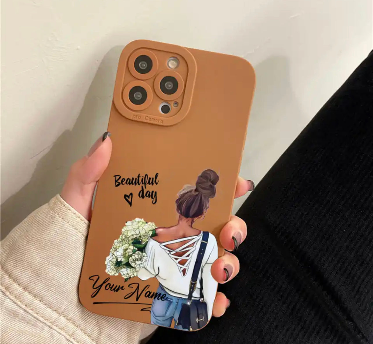 כיסוי לאישה עם הוספת שם - לכל הטלפונים iphone case FantasyCaseIL