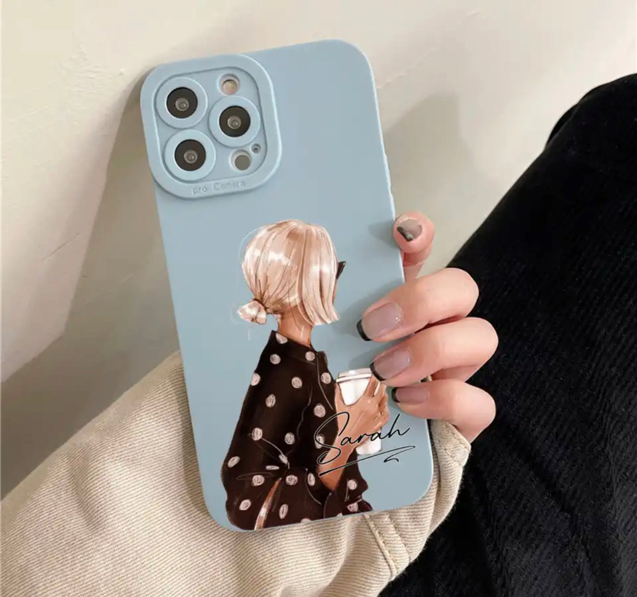 כיסוי לאישה עם הוספת שם - לכל הטלפונים iphone case FantasyCaseIL