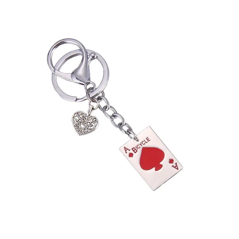 Ace card key chain - מחזיק מפתחות מגניב במיוחד בעיצוב אס עלה iphone case FantasyCaseIL