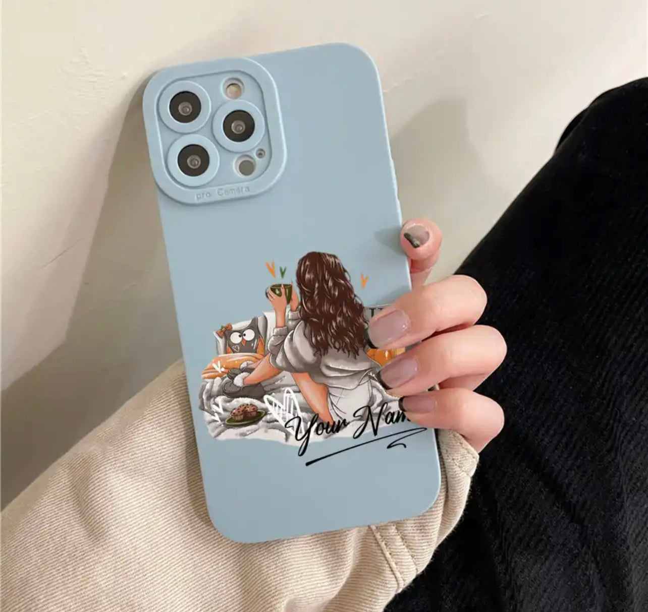 כיסוי לאישה עם הוספת שם - לכל הטלפונים iphone case FantasyCaseIL