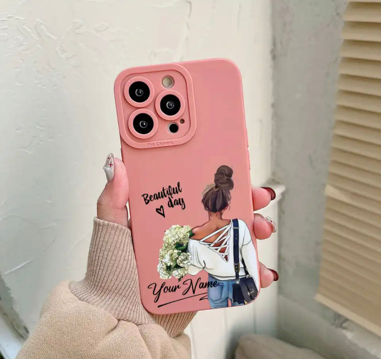 כיסוי לאישה עם הוספת שם - לכל הטלפונים iphone case FantasyCaseIL