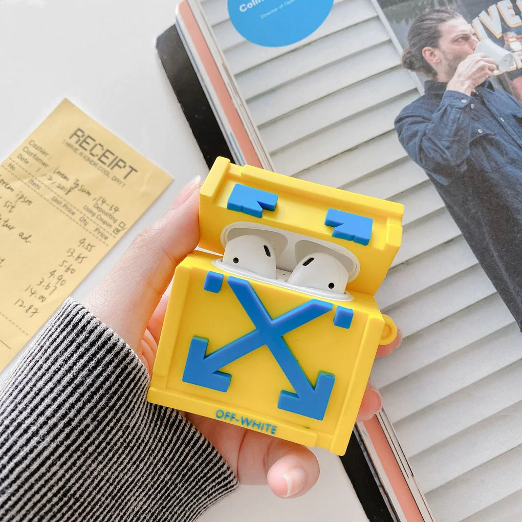 Off white - כיסוי איכותי ואופנתי לאיירפודס iphone case FantasyCaseIL