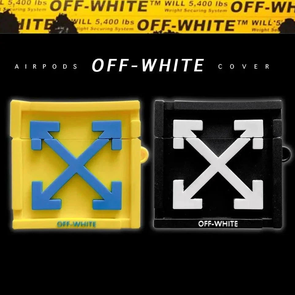 Off white - כיסוי איכותי ואופנתי לאיירפודס iphone case FantasyCaseIL