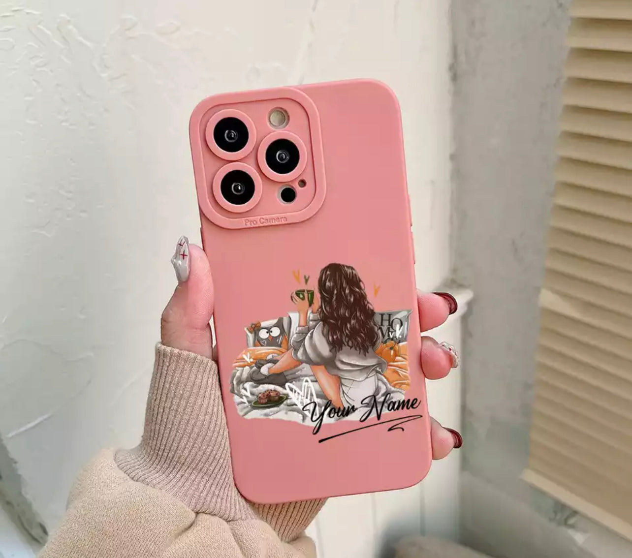 כיסוי לאישה עם הוספת שם - לכל הטלפונים iphone case FantasyCaseIL