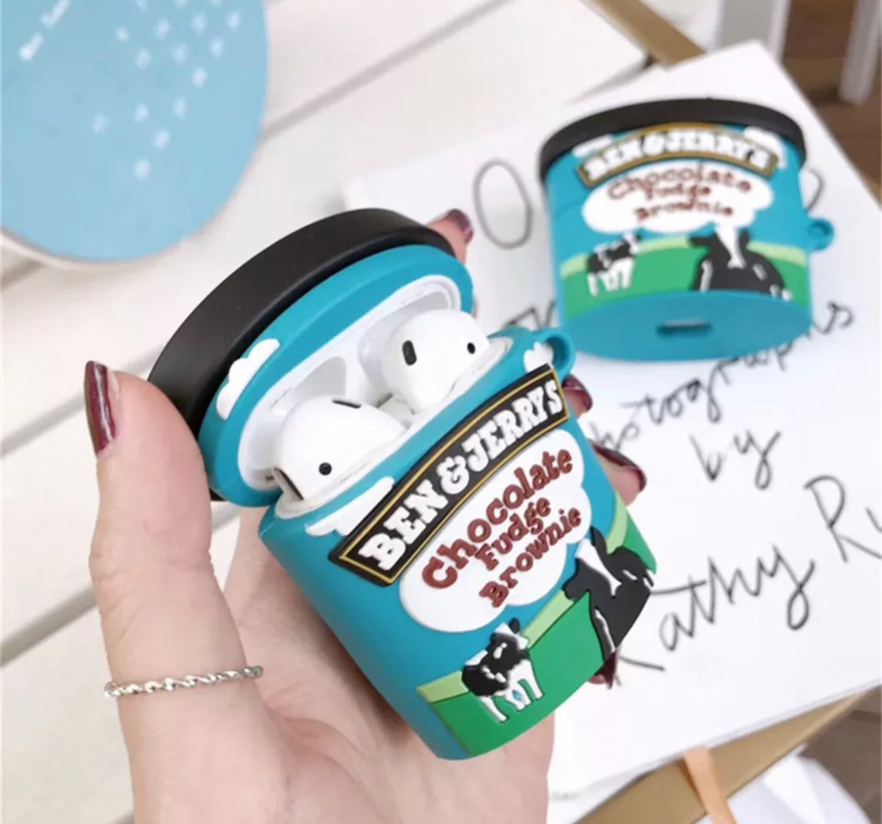 Ben & jerry’s case - כיסוי אופנתי איכותי וחמוד במיוחד לאיירפודס iphone case FantasyCaseIL