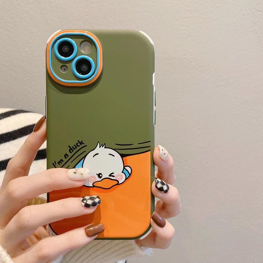 Cute duck case - כיסוי ברווז איכותי מגניב וחמוד במיוחד לכל סוגי הטלפונים iphone case FantasyCaseIL