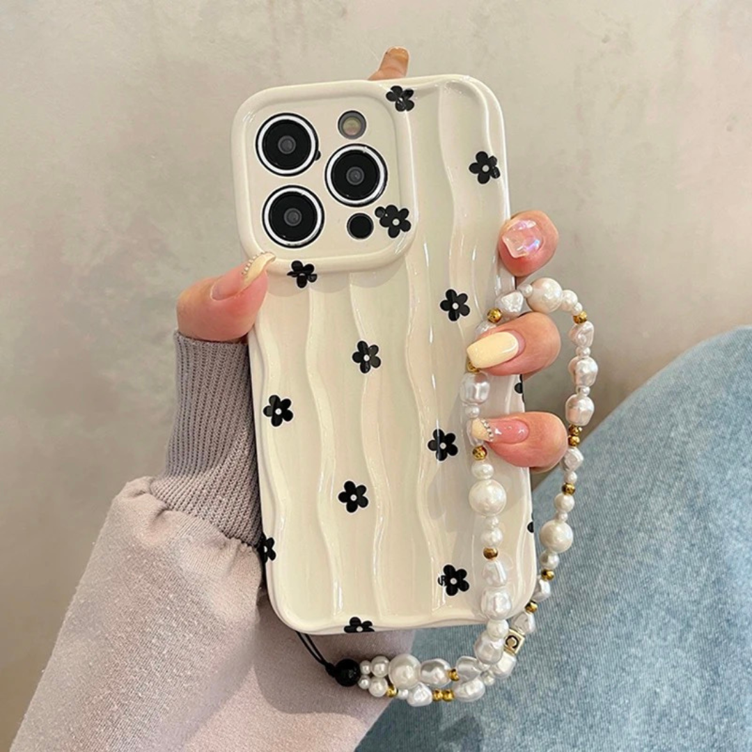 Beautiful aesthetic flowers case - כיסוי פרחים אופנתיים יוקרתיים ואסתטיים במיוחד לאייפון