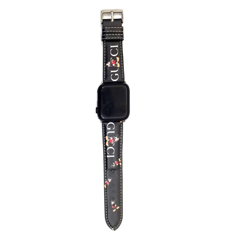 Mickey mouse & gucci apple watch straps - רצועות אפל וואטצ׳י יוקרתיות ואופנתית במיוחד